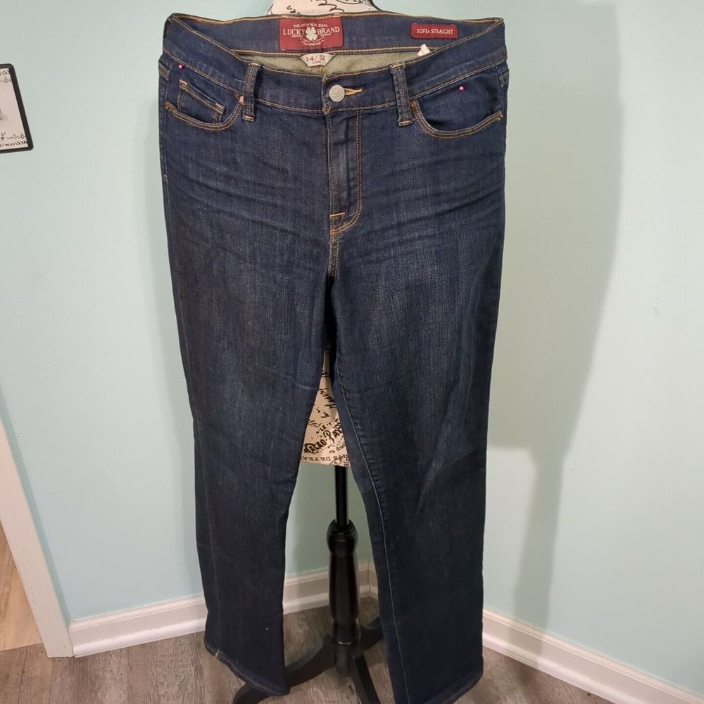 LUCKY BRAND SOFIA BOOT LOW RISE STRETCH JEANS 14 Long